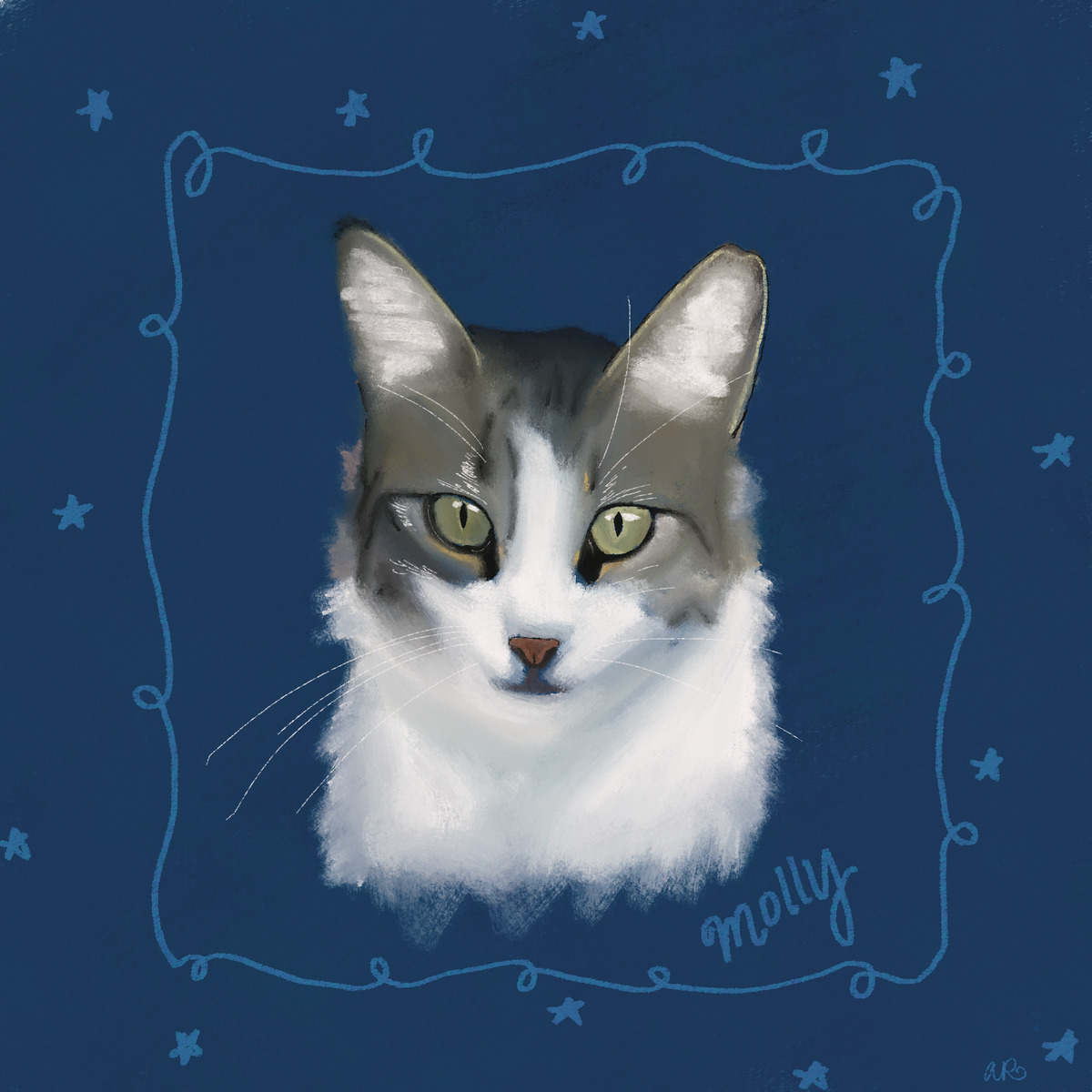 Custom Digital Pet Portrait