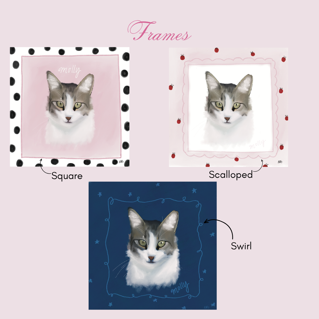 Custom Digital Pet Portrait